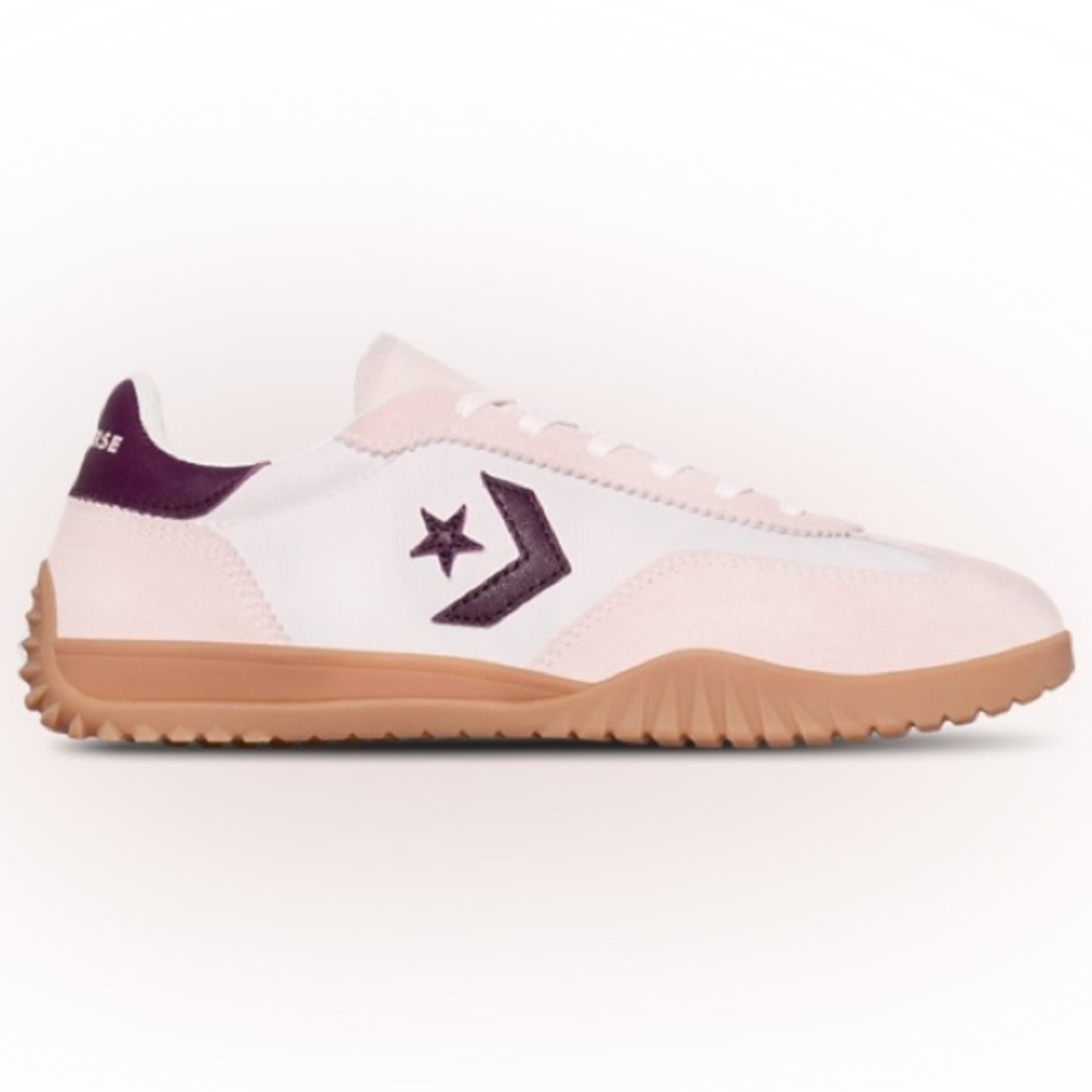 Converse Women's Light Pink and White Sneakers